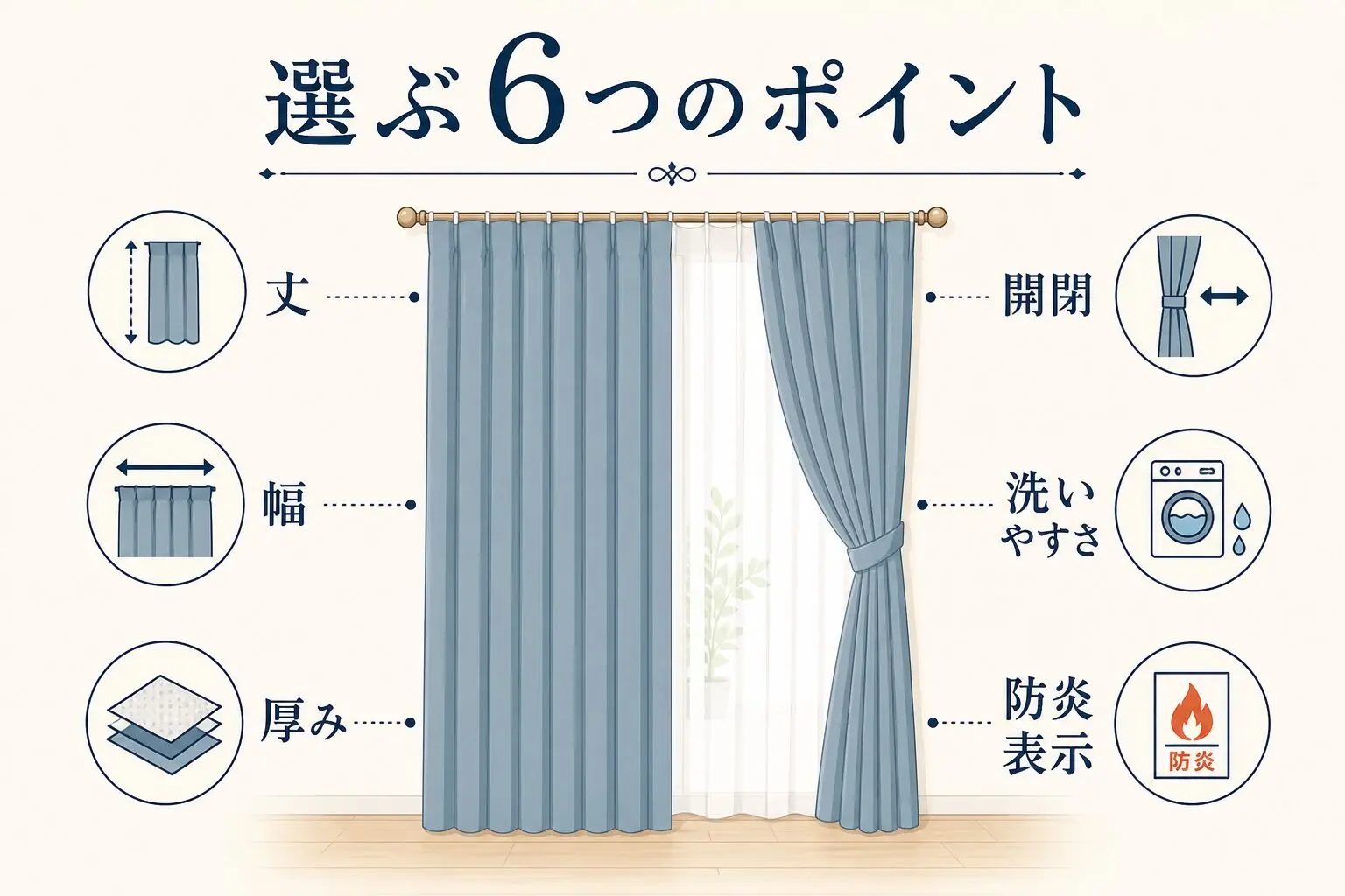 玄関用間仕切りカーテンの6つの選択ポイント